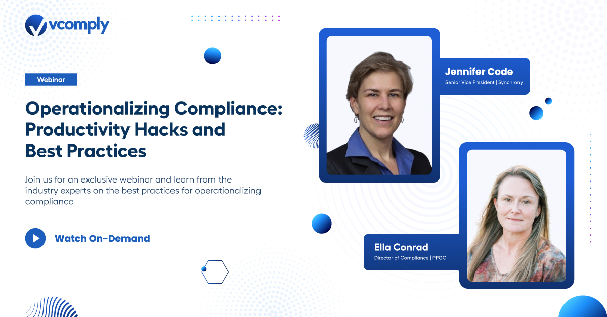 Operationalizing Compliance: Productivity Hacks and Best Practices