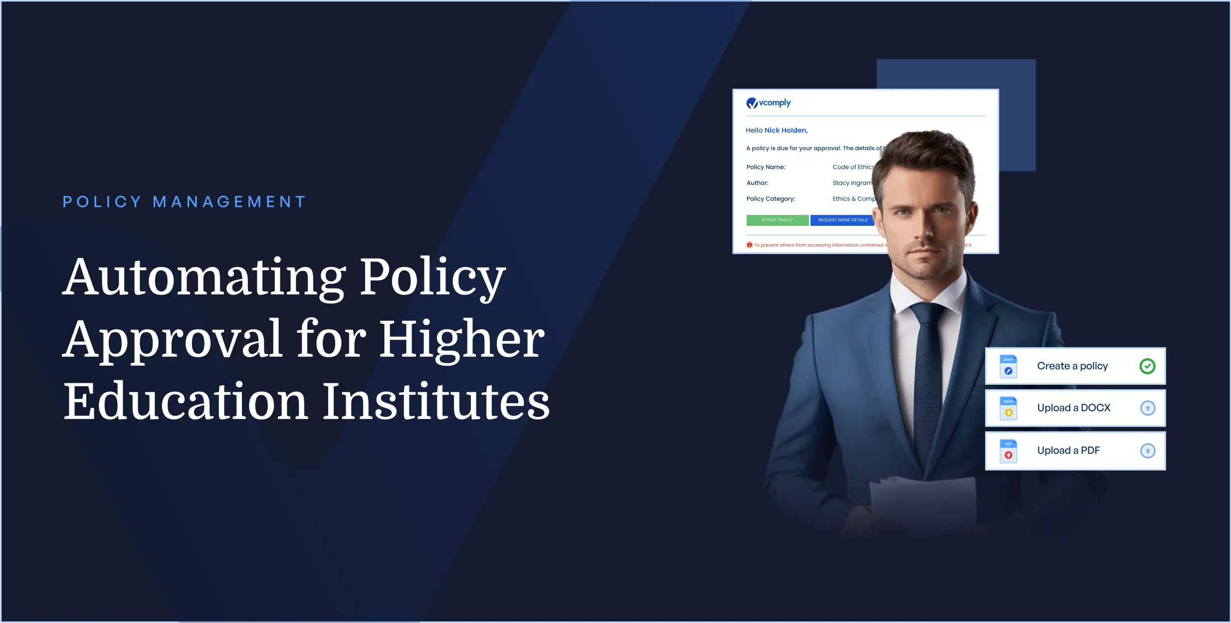 Automating Policy Approval for Higher Education Institutes