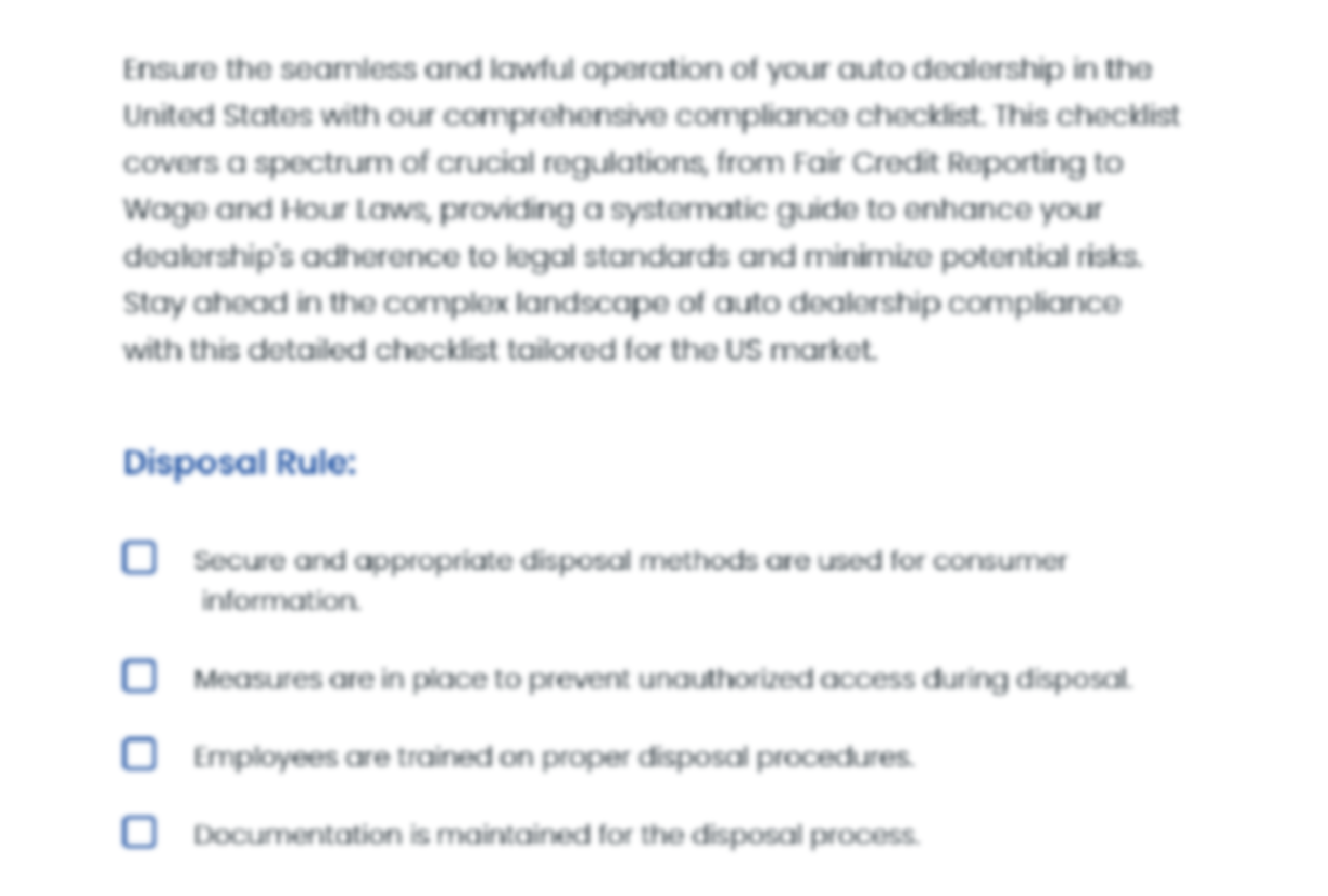 compliance-checklistUS-auto-dealerships