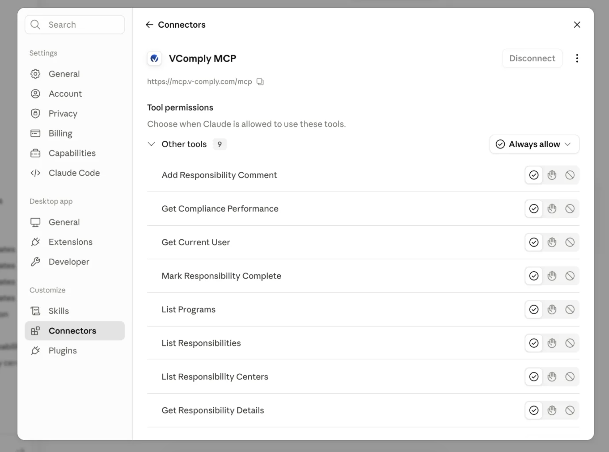 VComply sign-in page requesting work email and password