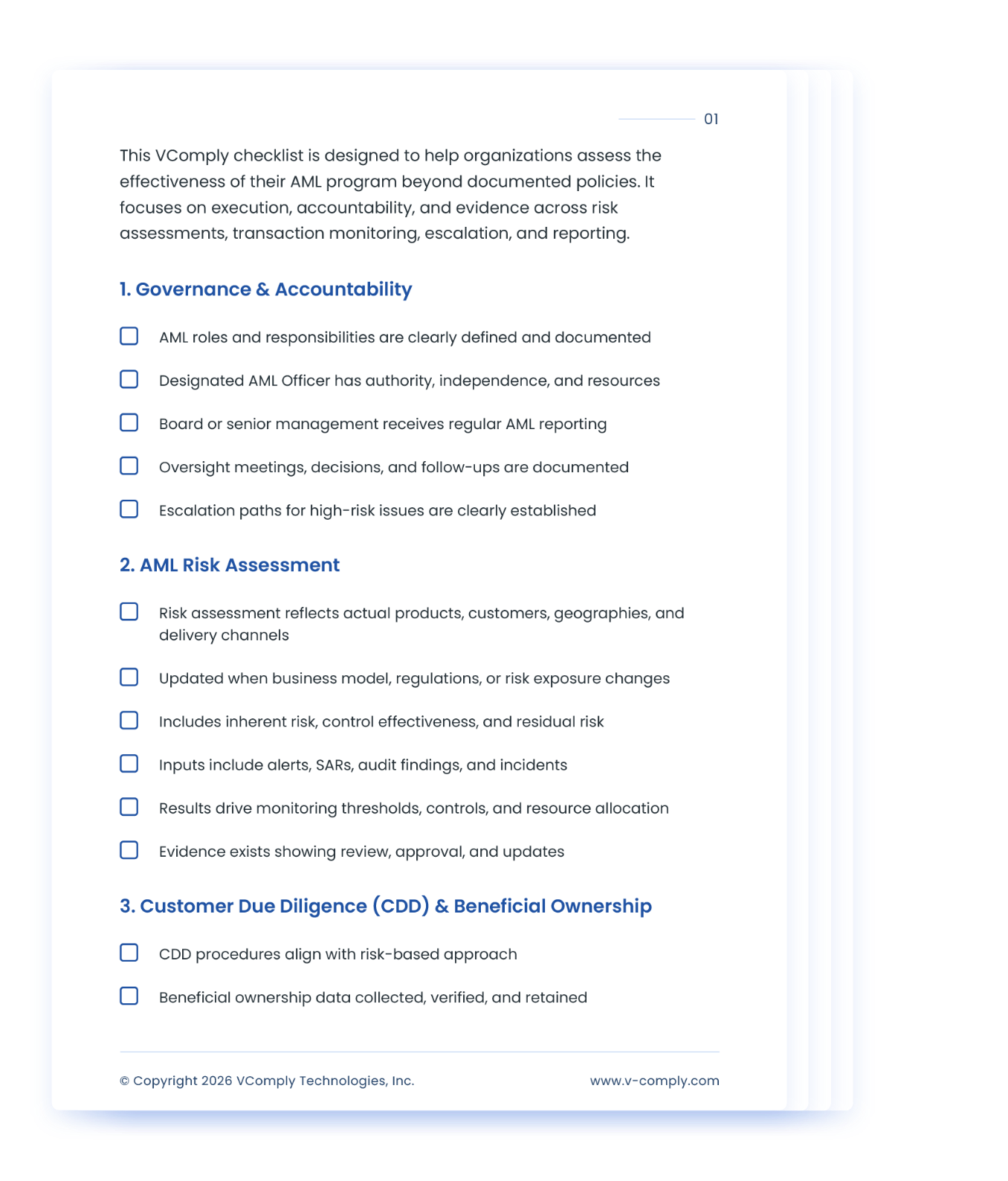 Aml Checklist.pdf AML Program Effectiveness Checklist | Audit-Ready Compliance